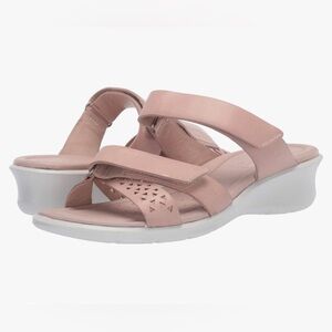 Ecco Women Felicia Sandals Size 8 Blush Pink Coastal Grandma Comfy Contemporary